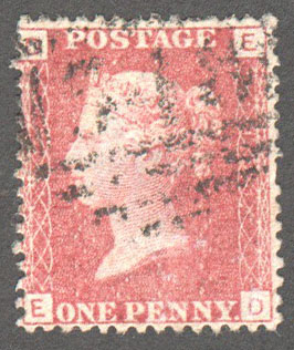 Great Britain Scott 33 Used Plate 131 - ED - Click Image to Close